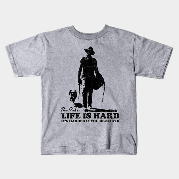 John Wayne Kids T-Shirt by Lenny Animals Arts